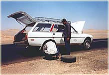 Reifenwechseln ist nicht so das Pralle bei der Hitze