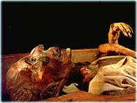 Ramses II. im Mumiensaal des Ägyptischen Museeums in Kairo