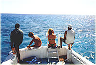 Beim Angeln mit Freunden