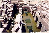 Das Osireion vom Norden aus gesehen