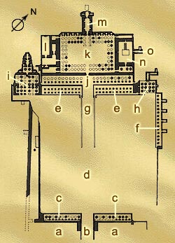Lageplan des Tempels